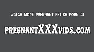 Cogí a una mujer embarazada en un coño y terminé un vientre embarazado con semen