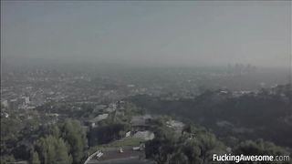 El esposo permitió que la esposa sexual follara con su amante, y él espió la traición