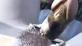 La multitud de las túnicas de Huyev está satisfecha con el hechicero en el ático.