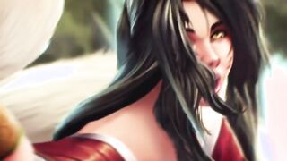 El príncipe felino terminó el culo y el coño del coño del mago forestal