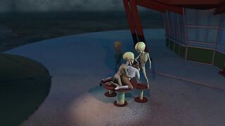 Dos tejidos marcianos, el pollito de cosmonauta en el recarga del espacio.