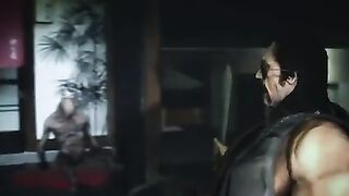 Las mujeres de Ninja se deslizan con monstruos para neutralizarlos.