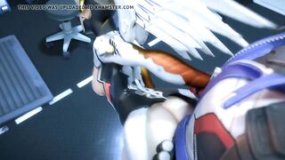 Soldado Hound Mercy Cáncer del juego "Outwatch" y violado bruscamente