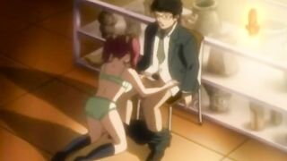 El profesor encontró a un estudiante para la masturbación y follada en la biblioteca.