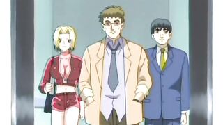 El científico hace que el paciente se masturba en sus ojos.