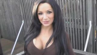 German fucks concierge and gets cum on her ass on the roof of a house