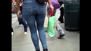 Takes on cam elastic ass slim chick on the streets of New York