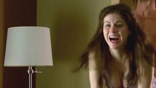 Alexandra D'addario big tits in slow motion while fucking on her knees
