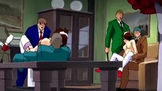 Gang bang poderosos hombres y mujeres sirvientes