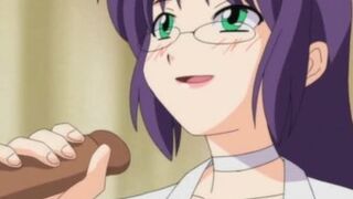 Estudiante follada compañero de clase después de mamada de enfermera