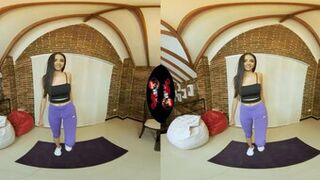 vrlatina-teta gorda brillante latina miel vr práctica