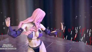 Mmd Wisin & Yandel - sigue a The Leader Seraphine striptease caliente 4K UHD 60FPS