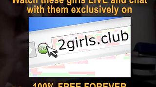 Máquina sexual folla la boca de dos lesbianas en la webcam